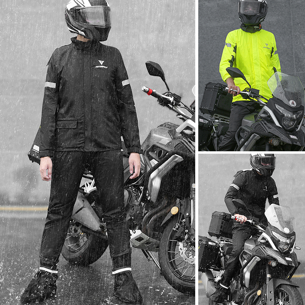 Men Motorcycle Rain Suit Outdo - Cycling Gear Lycra recensione e prezzo