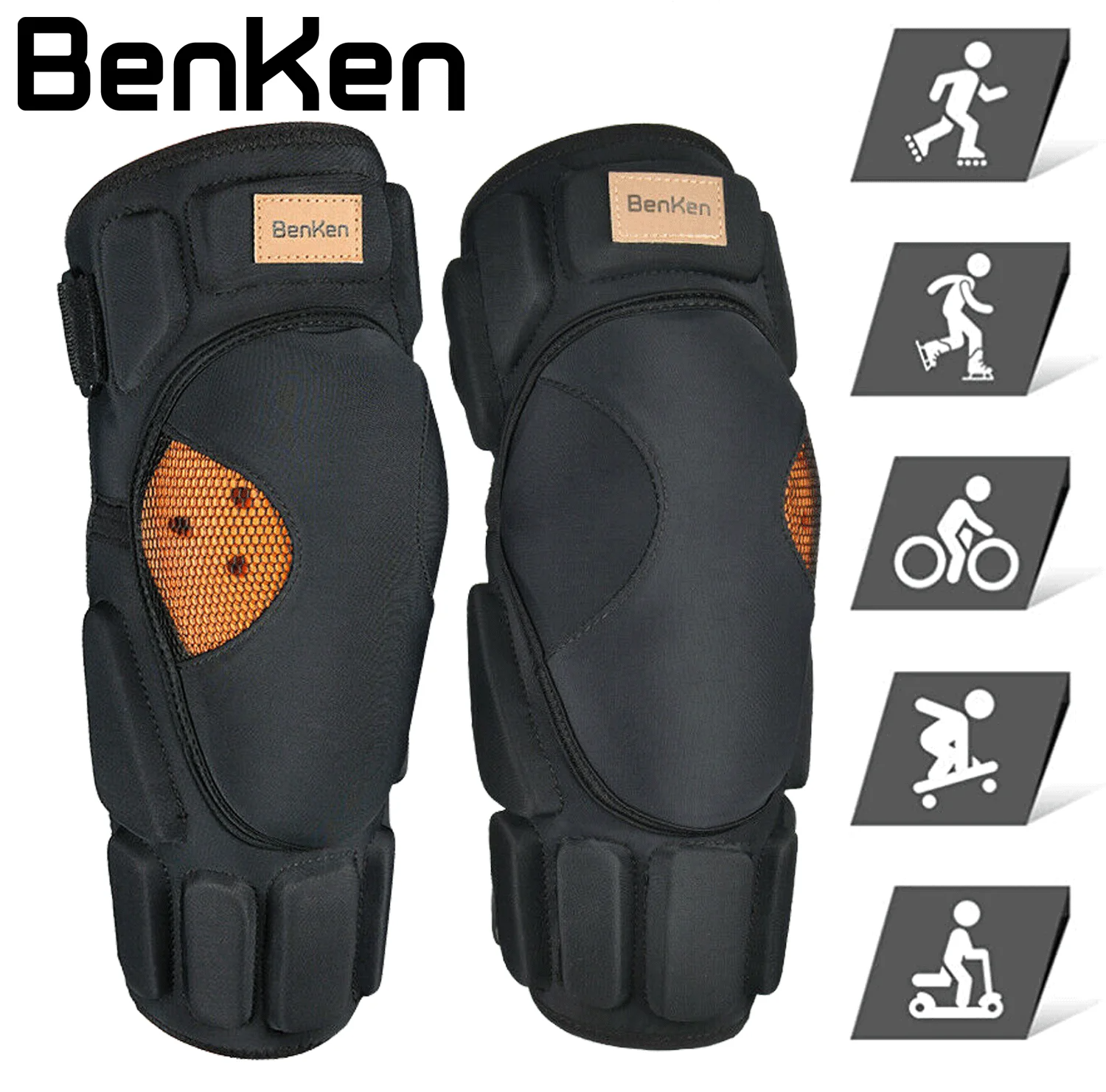Benken Knee Brace Elbow Pads K - Cycling Gear Lycra recensione e prezzo