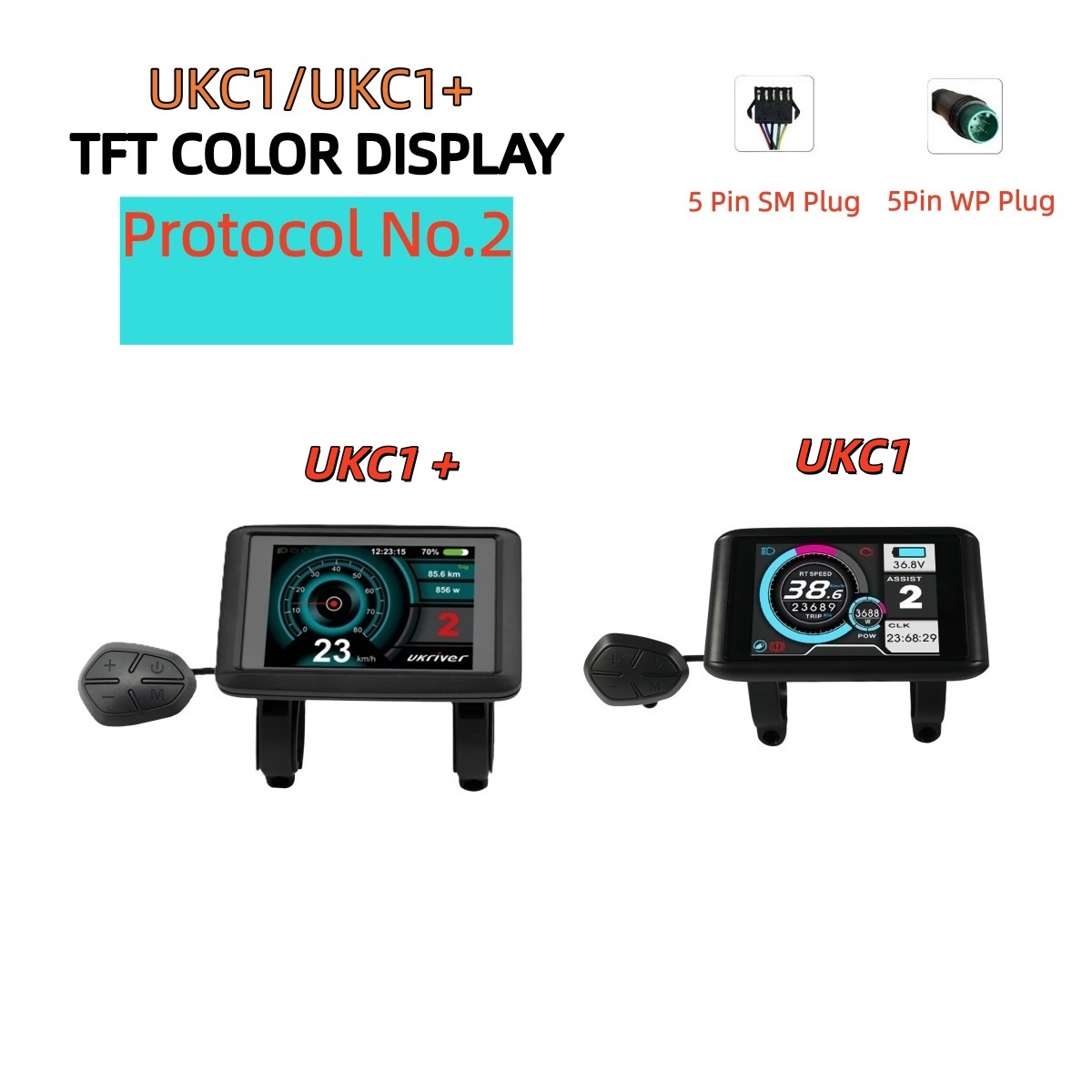 24V-72V UKC1/UKC1+ Colour Disp - Cycling Gear Display recensione e prezzo