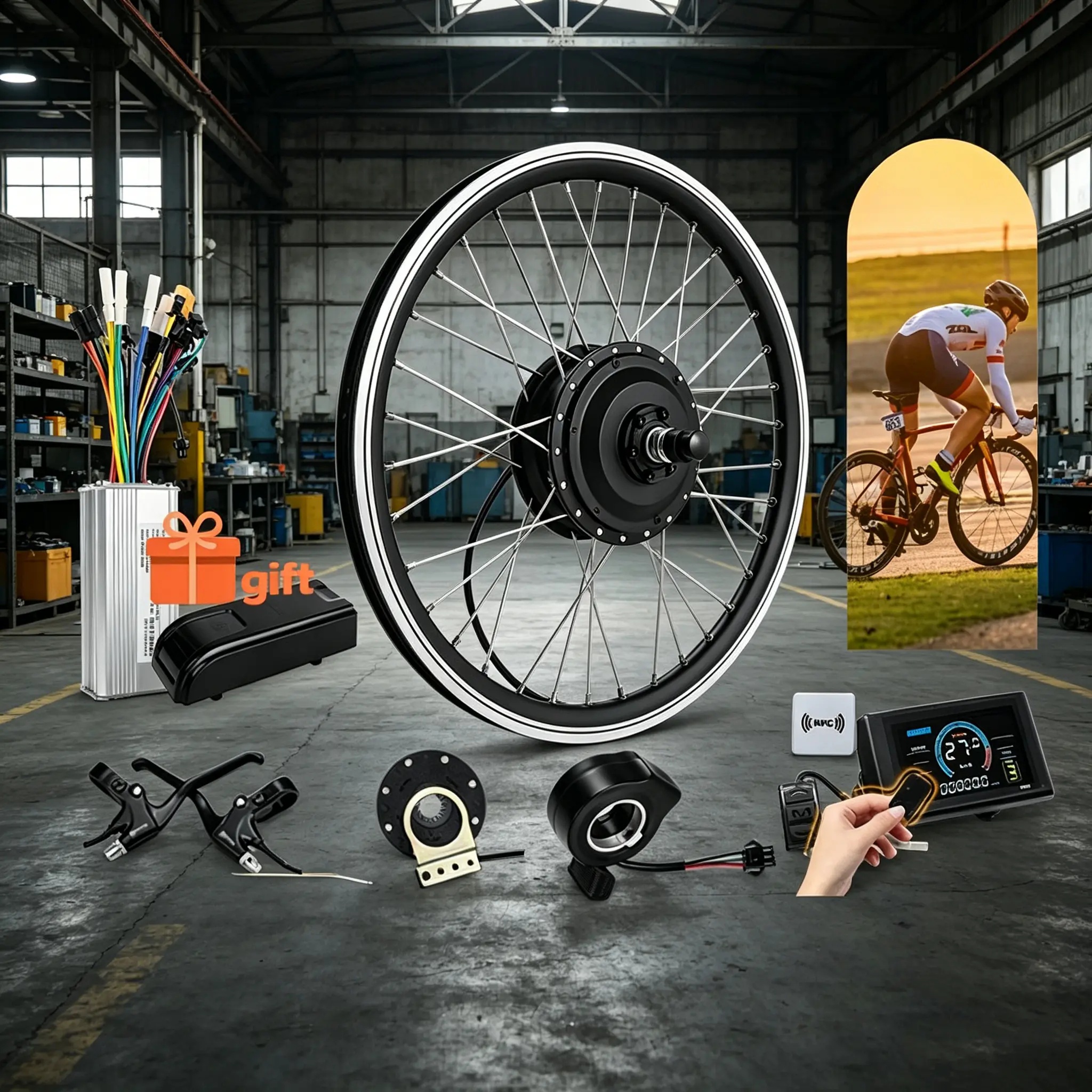 500W Electric Bike Conversion  - Cycling Gear Display recensione e prezzo