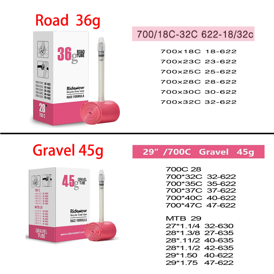 RideNow TPU Bike Inner Tube 70 - Gravel Bike Tires recensione e prezzo